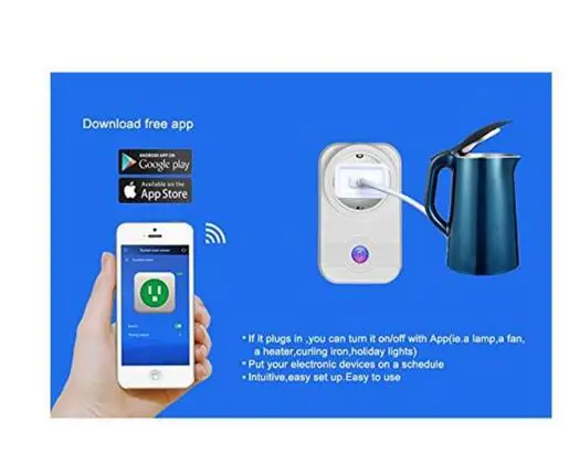Smart Plug, Gorelax Mini Wifi Smart Plug, Беспроводной удаленный повторитель Smart AC Plug Outlet power Switch Socket, работает с Alexa
