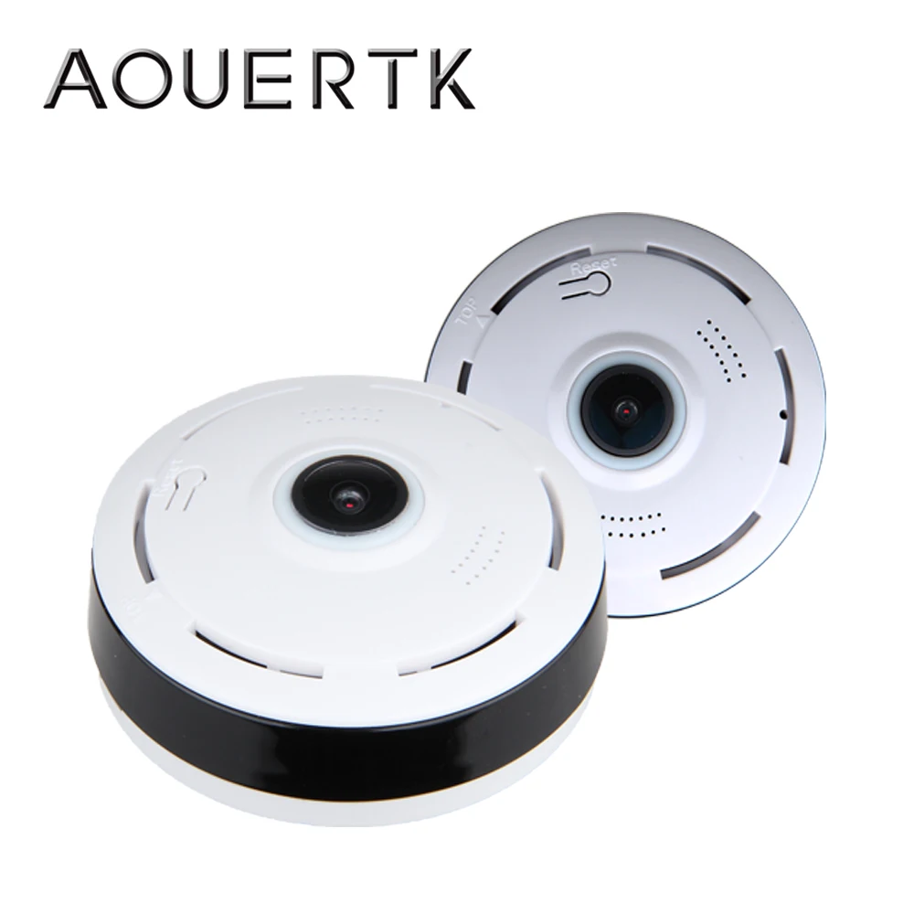 Панорамная камера видеонаблюдения AOUERTK 1080P двухсторонний разъем для SD-карты Wi-Fi