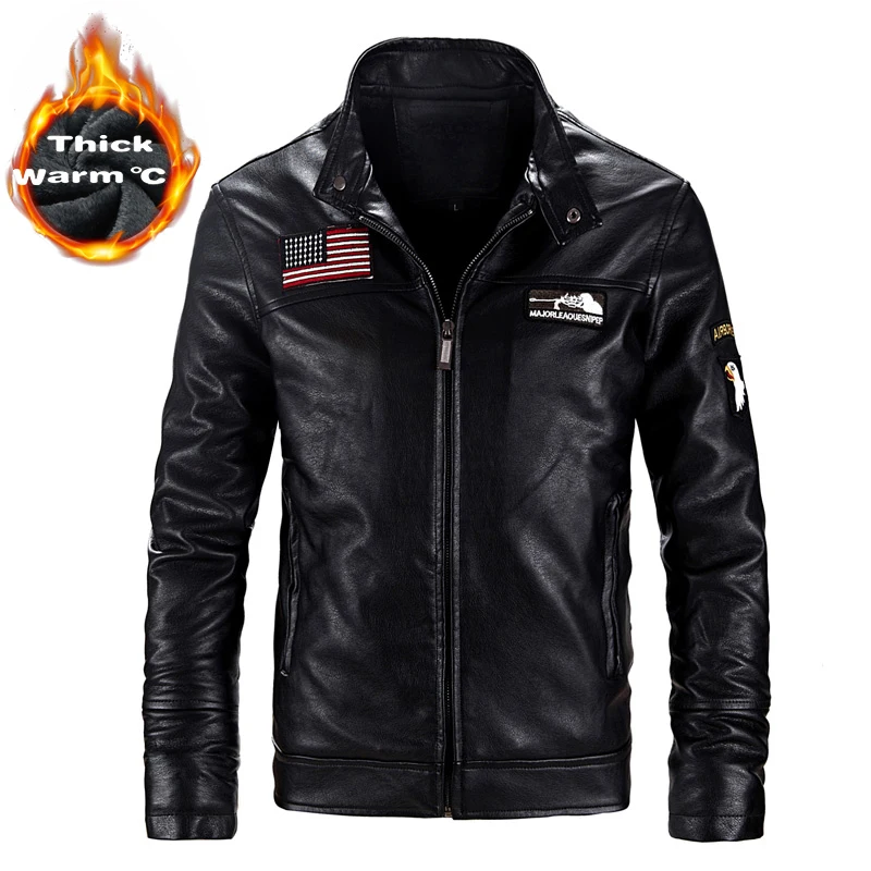 Кожаные куртки мужские кожаные пальто|jacket men|men coatjaqueta de |