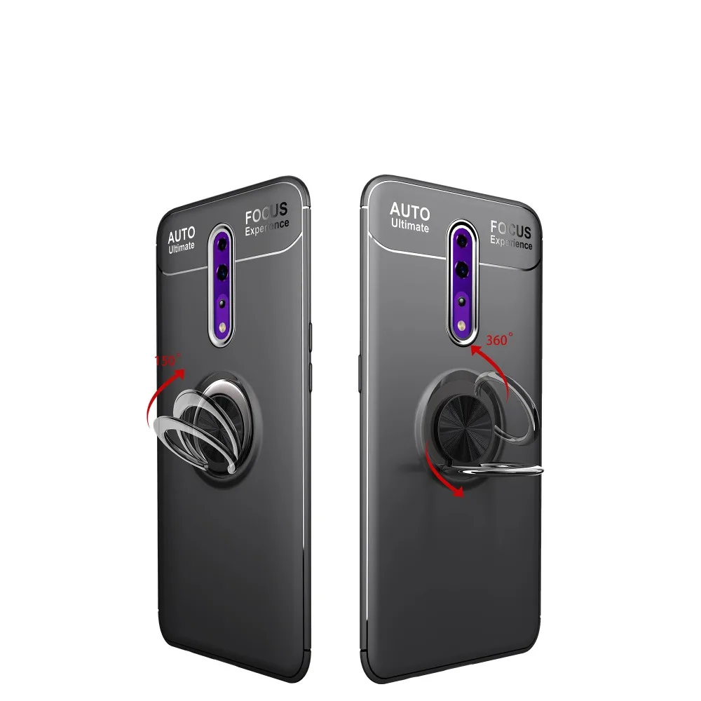 Чехол для OPPO Reno Z, чехол для OPPO RenoZ, 6,4 дюймов, автомобильный держатель, мягкое Силиконовое магнитное кольцо, TPU, чехол для телефона OPPO Reno Z, Fundas Capa