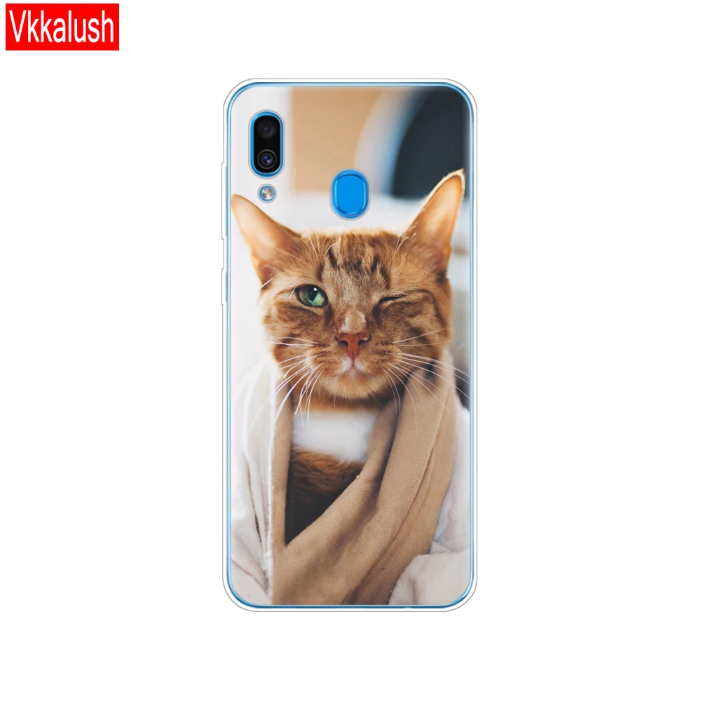 11079 Чехол для samsung Galaxy A20 чехол A20E полиуретан) и силикона с откидной крышкой для samsung A20 20 A205F A20E A202F чехол Мягкие Чехлы бамперы - Цвет: 11079