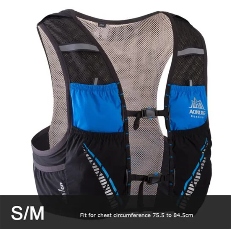 SM Black AONIJIE водоотталкивающий для марафонов рюкзак 5L уличная Сумка для бега походный рюкзак жилет марафон водный Пузырь бег гонка - Цвет: SM Black