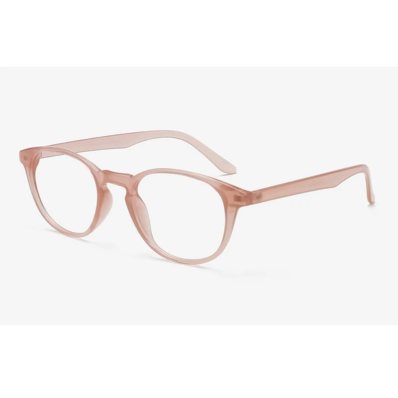 Розовая полупрозрачная оправа для очков из ацетата женщин овальная L2|eye glasses