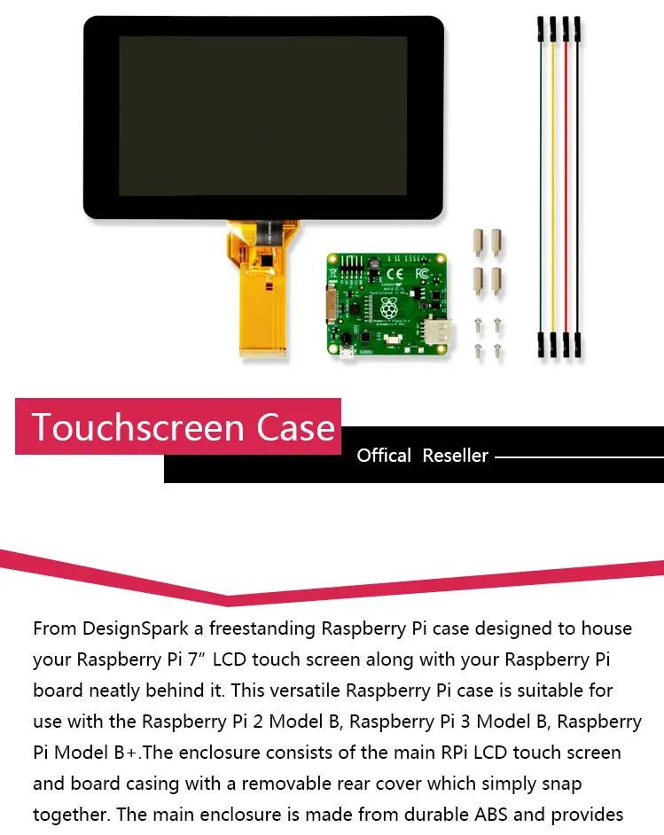 Raspberry Pi 7 дюймов сенсорный экран Экран Дисплей Поддержка для 10-сенсорной панелью Raspberry Pi 4 Pi 3 нулевой Экран