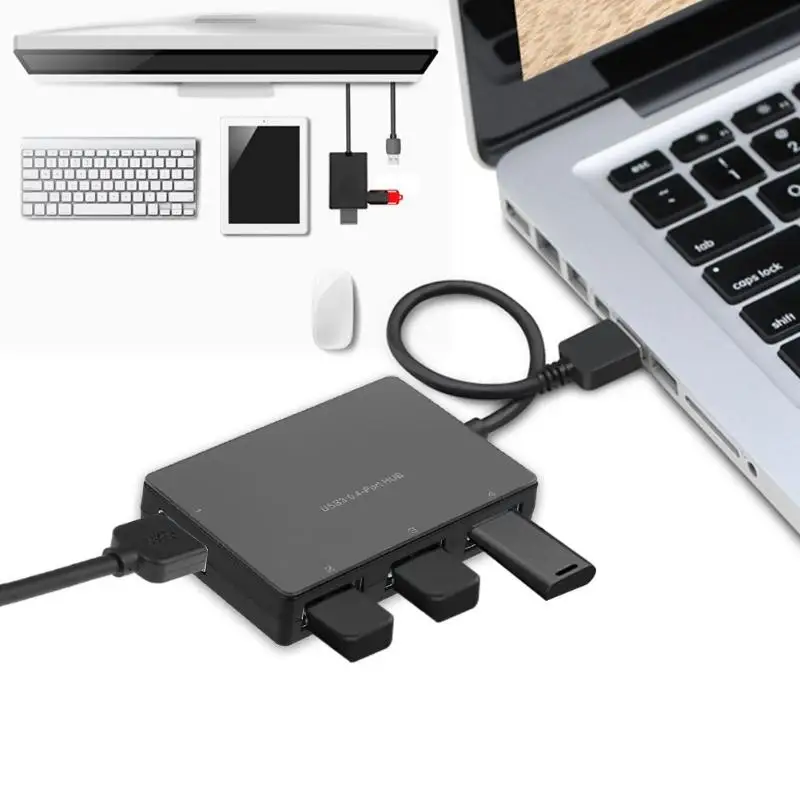 USB 3.0 HUB 4 Port 5Gbps Super Speed Plastic Hub Splitter for Laptop PC | Компьютеры и офис