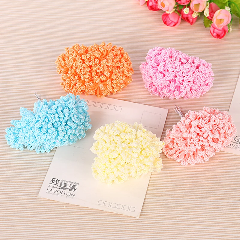 144 букет/мешок ПЭ искусственный цветок Сделай Сам кедровый поддельный букет