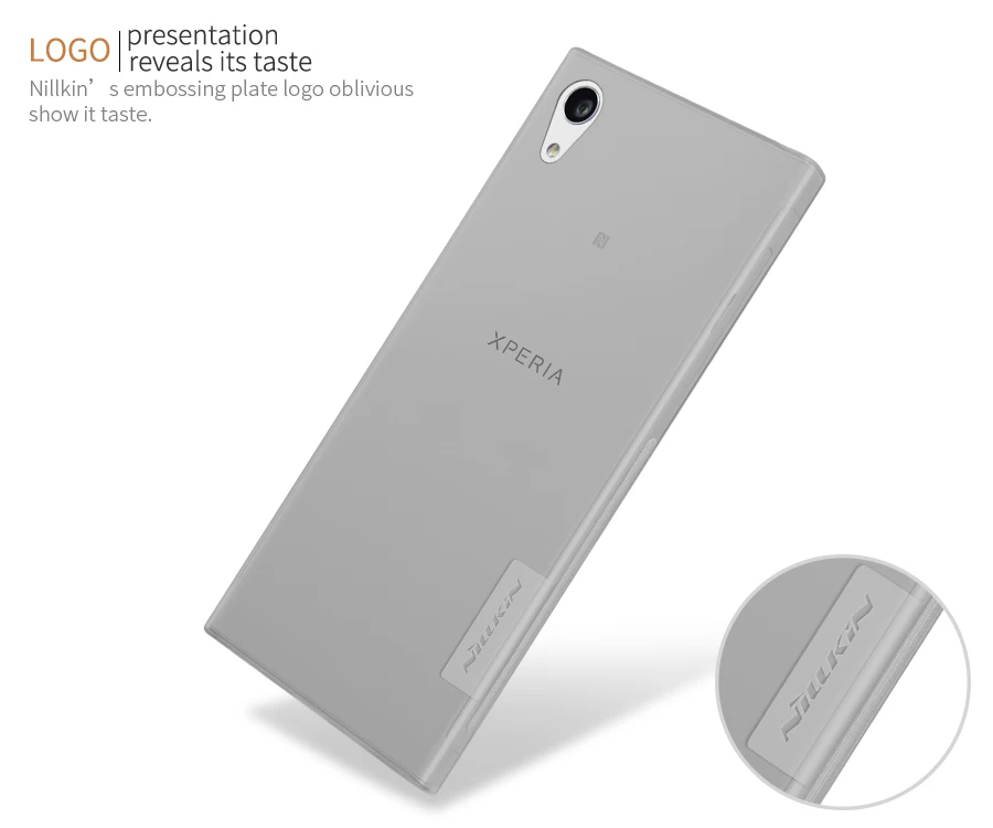 Для Xperia xa1 невидимым дело nillkin Nature прозрачный мягкий ультра-тонкий кремния ТПУ
