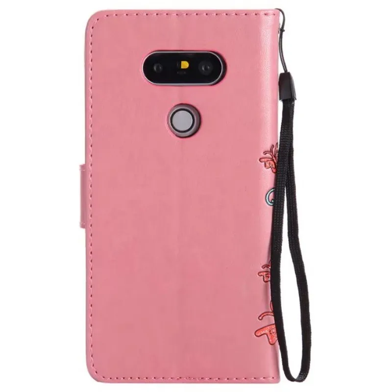 Модный Цветной кожаный флип чехол с цветами и бабочками для LG G3 D855 D850 D851 G4 H815 H818 G5