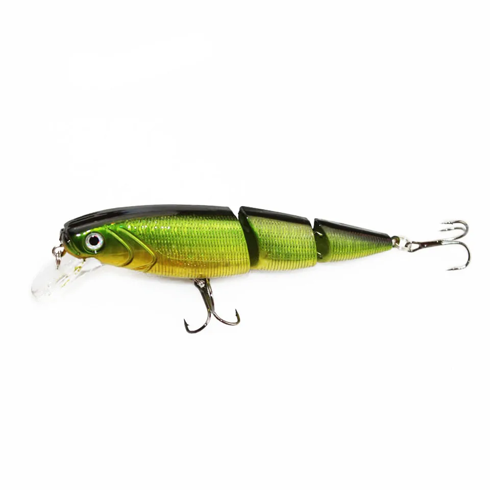 WALK FISH 1 шт. рыболовная приманка 10 5 см 15 г Swimbait 3 сегмента Minnow рыболовный крючок с