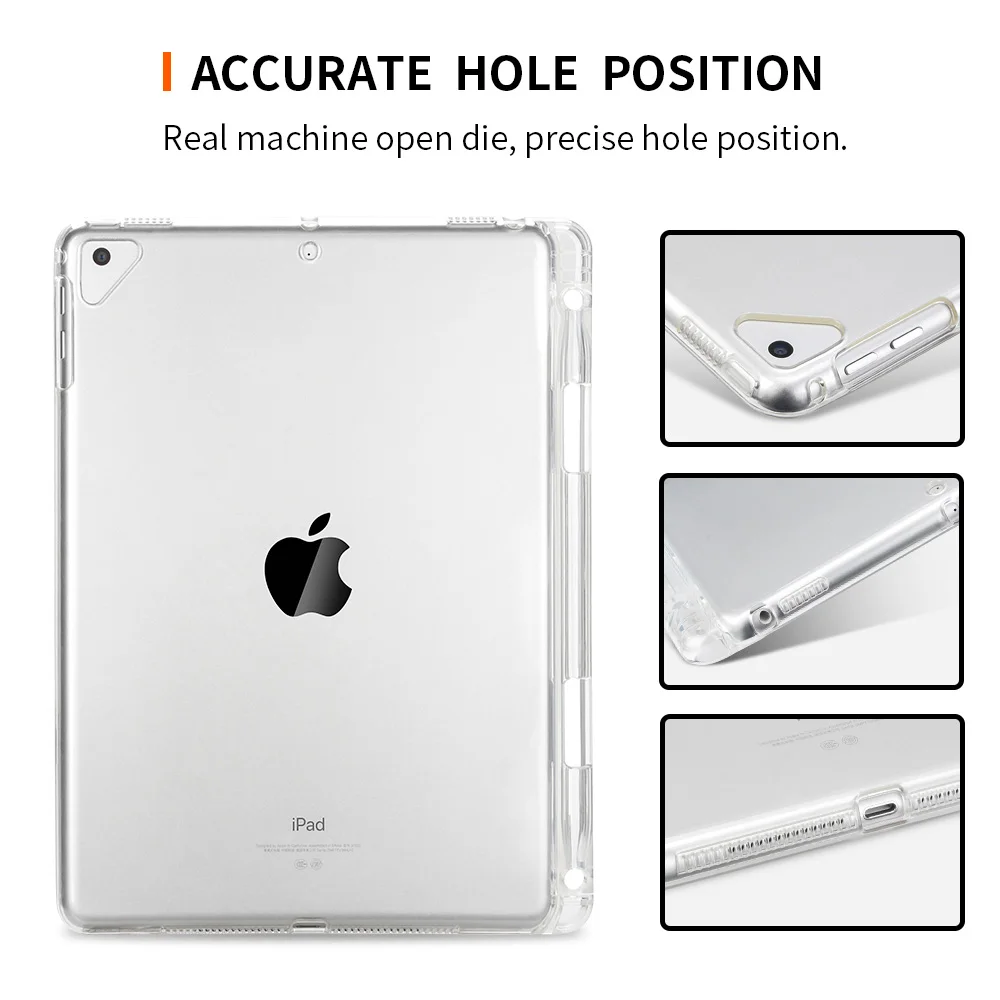 Мягкий чехол из ТПУ для Apple iPad Pro 11 2018 кристально прозрачная задняя крышка дюймов с