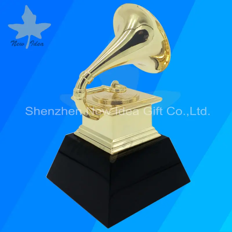 Grammy Trophy Awards Бесплатная DHL корабль с черным мрамором металлическая основа trophy awards