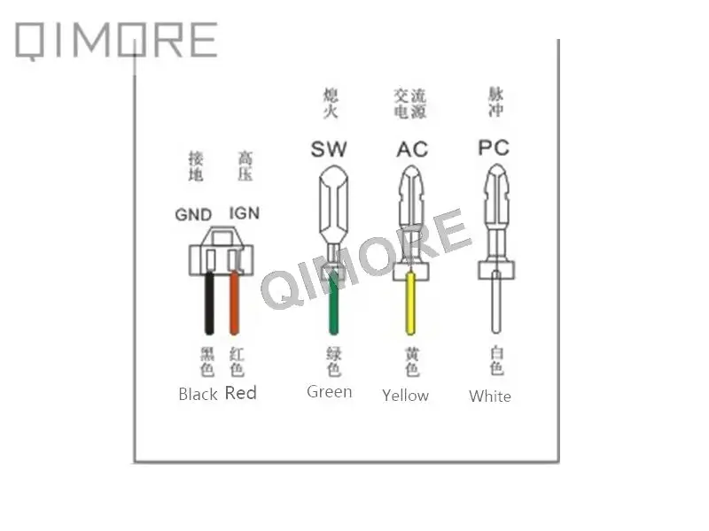 

CDI unit AC fired 5 wires for Scooter JOG 50 90 cc CW50 CY50 Zuma 1997-2001 1PE40QMB Minarelli Baccio DLX50 Vento Triton r4