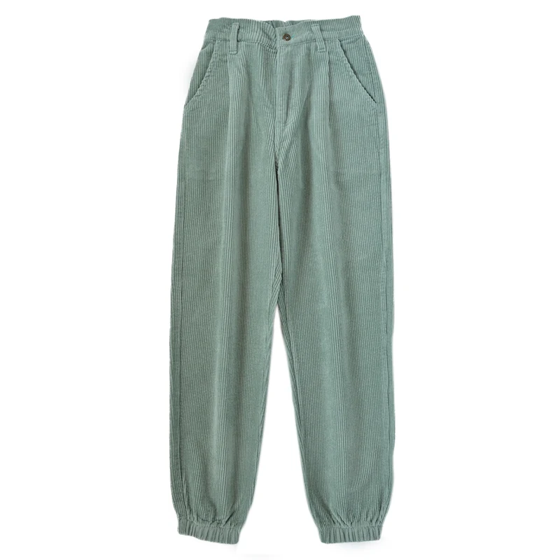 Женские вельветовые брюки в Корейском стиле шаровары с эластичным поясом