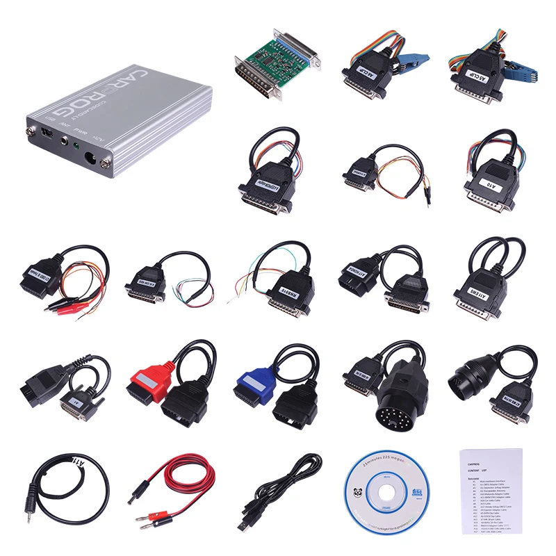 

Diagnostic tool Carprog V10.93 Car Prog ECU Chip Tunning Car Repair Tool Carprog V8.21 Online Carprog (With 21 Items Adapters)