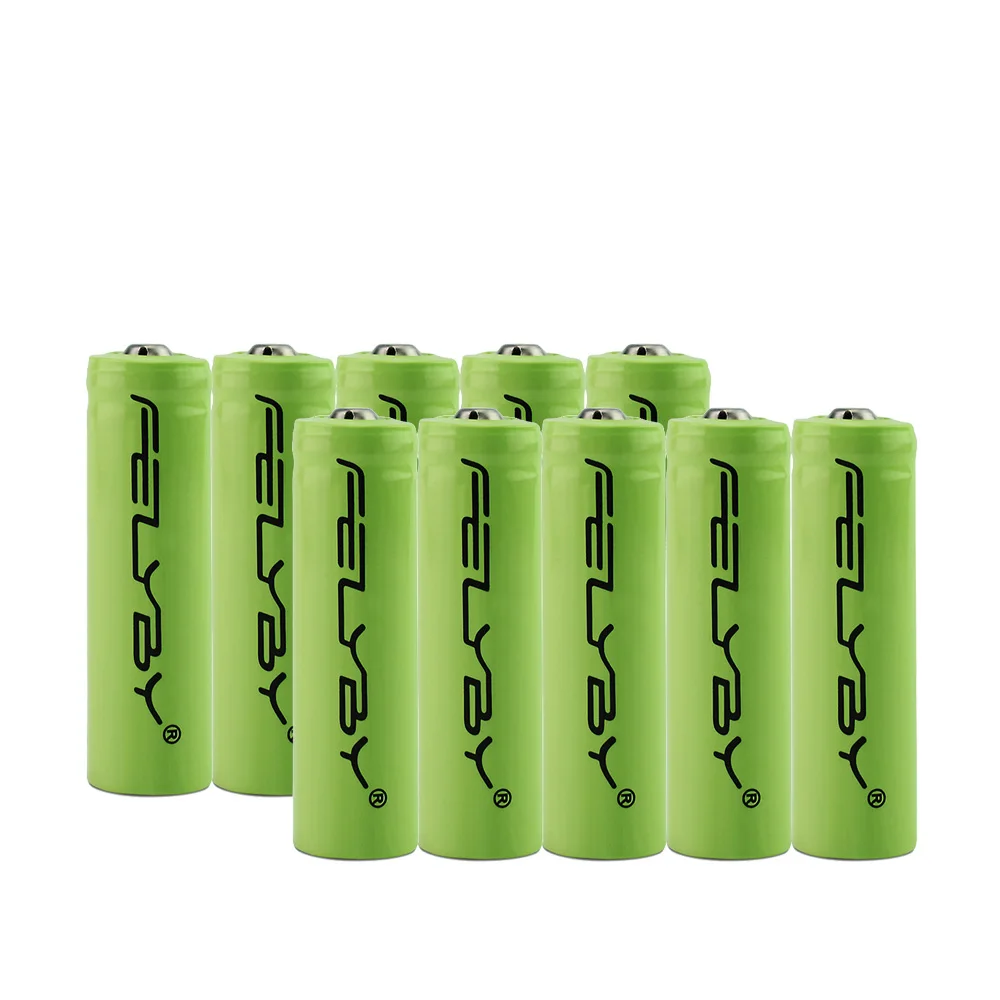 10 PCS FELYBY 2-20 штук высокое качество AA 3,7 V 14500 литий-ионный Батарея 1000 мА/ч, литий-ионный аккумулятор Перезаряжаемые Батарея для фонарика - Цвет: 10 PCS