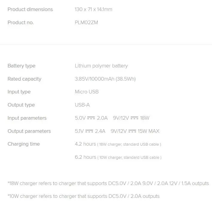 Xiaomi mi Power Bank 10000 мАч Быстрое Зарядное Устройство внешний блок батарей портативное