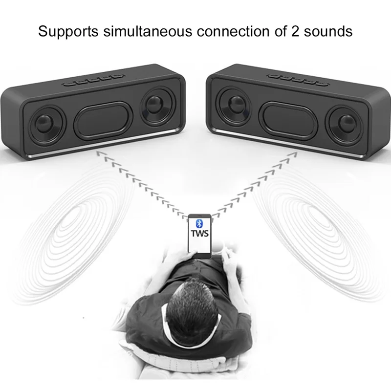 Bluetooth Колонка TWS V5.0 Саундбар с поддержкой TF карты FM радио|Портативные колонки| |