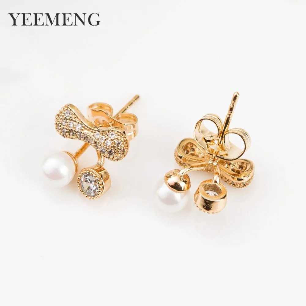 YEEMENG 2019 новый яркий и милый имитация жемчуга в форме вишни с цирконием для