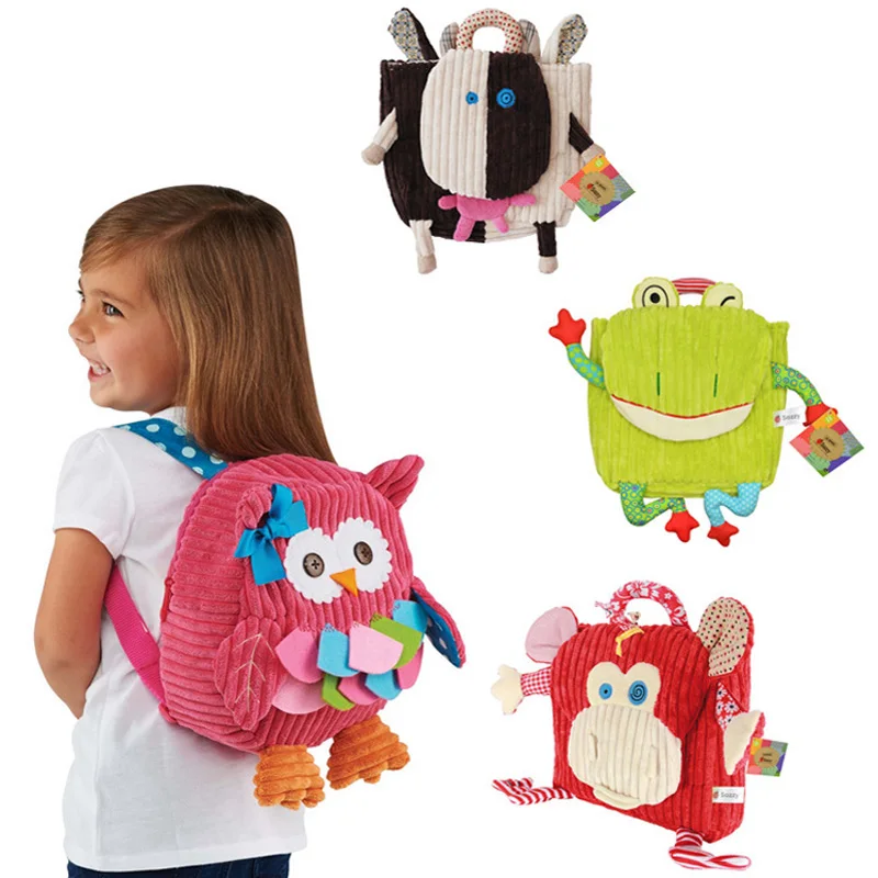 SOZZY Детский рюкзак игрушки мягкие Вельветовая ткань детские школьные сумки