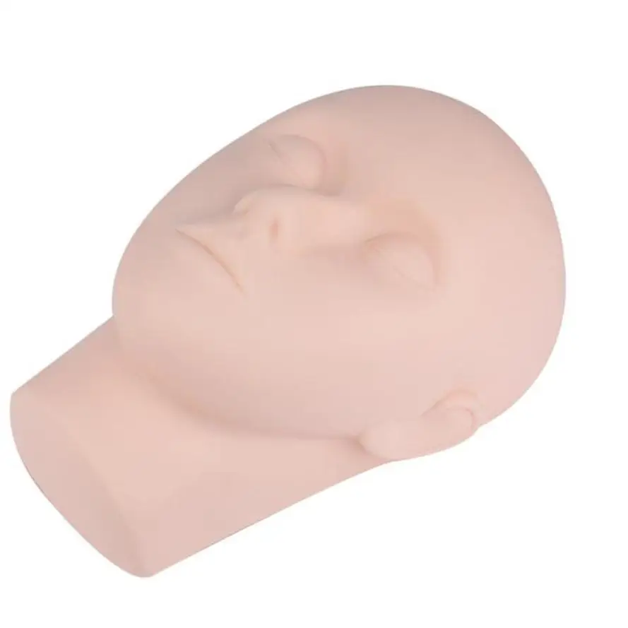 

Beauty Girl Mannequin Flat Head with Practice False Eyelash and Tweezer for Training Eyelash Extension Oct 17