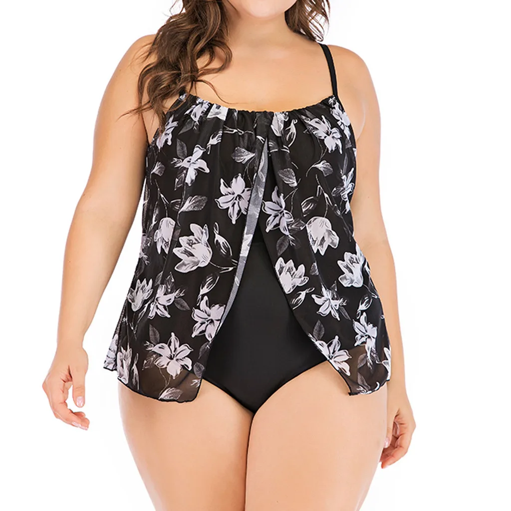 Купальник бикини женский с принтом большого размера|Купальники| |