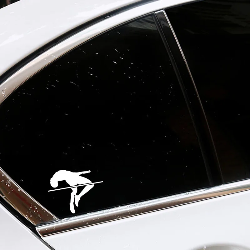 QYPF 13.2*10.6 Coolest High Jump Athlete Decor Car Sticker Vinyl Silhouette Accessories C16-2042 | Автомобили и мотоциклы