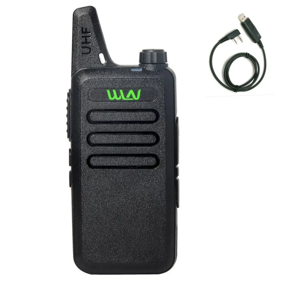 KDC1 Мини Портативный fm-приемопередатчик KD-C1 UHF двухстороннее радио Ham коммуникатор HF cb радиостанция Mi-Ni Walkie Talkie WLN KD C1 - Цвет: KDC1 add Cable