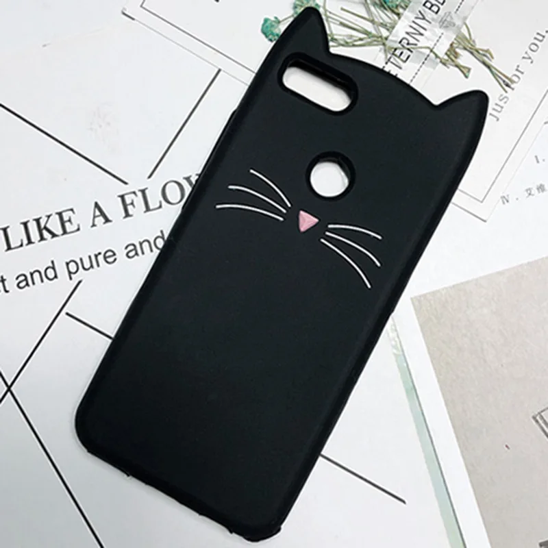 3D Cute Cartoon Beard Cat Ears Phone Case For Xiaomi redmi 4A note 4 3 5 5A 4x 5Pro Cover 5s 6 5x Max Note3 Cases |