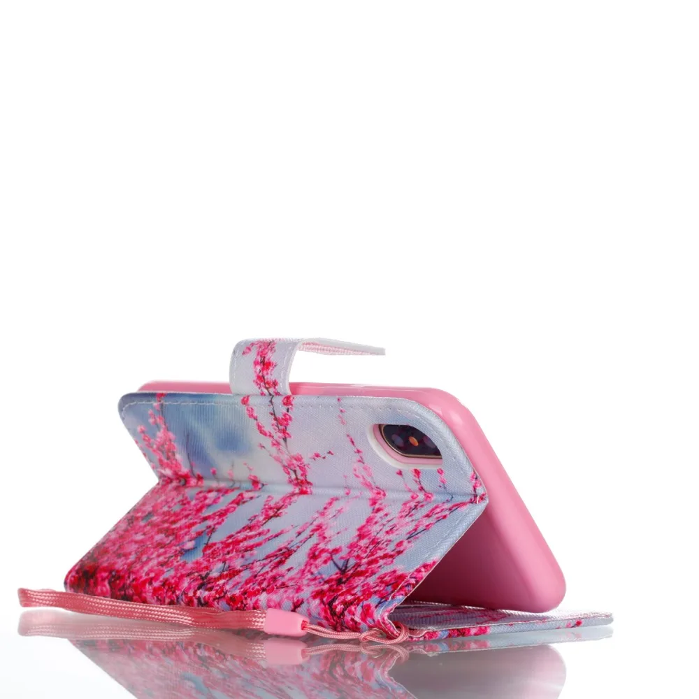 Кожаный чехол для iphone 5 5C 6 6p 7 Plus и X с откидной крышкой |