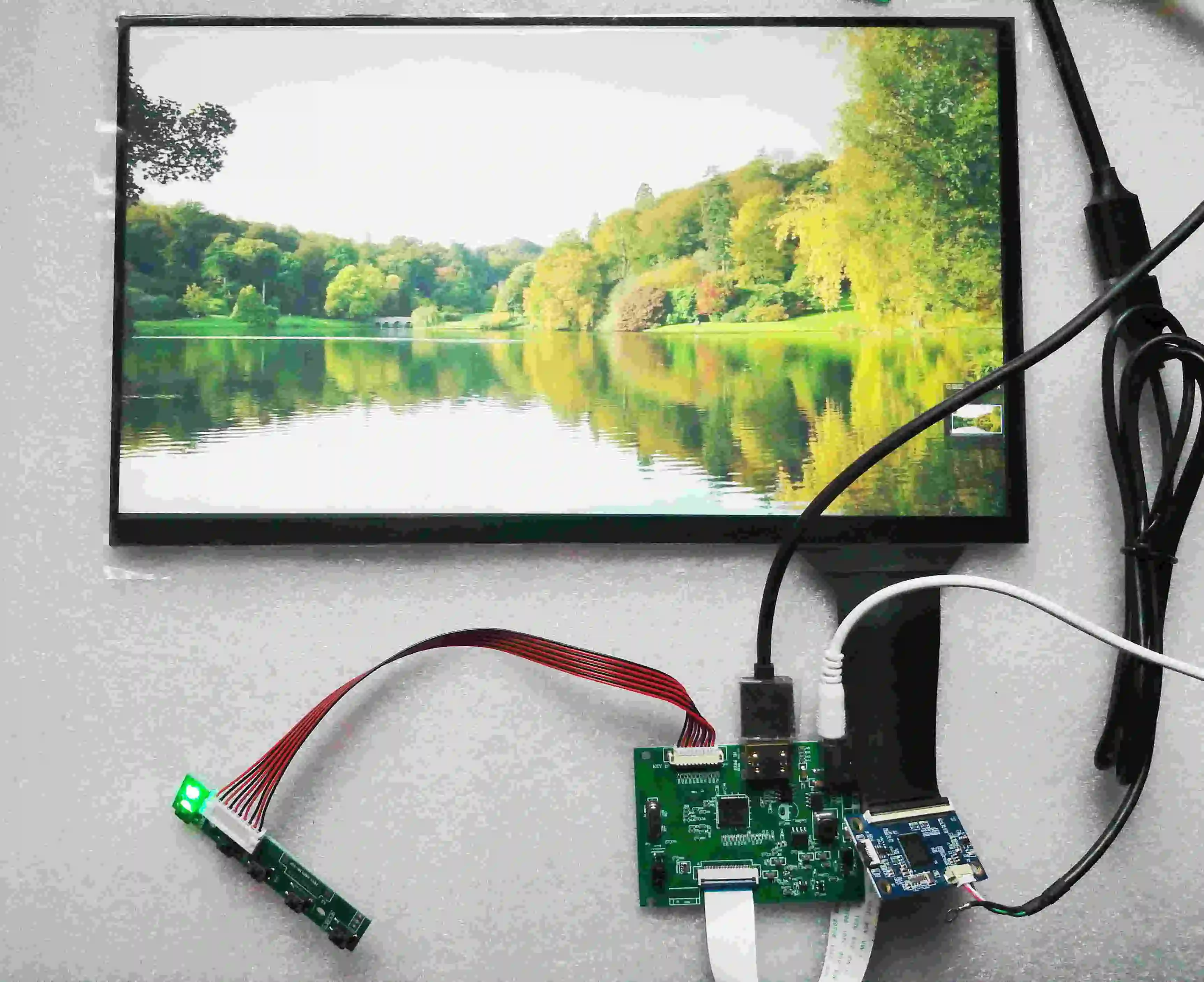 lcd touch kit 13,3 дюймовый ЖК-дисплей с драйвером и сенсорным 10 точек поддержки win7 win8 win10 Raspberry pI - Цвет: lcd touch kit