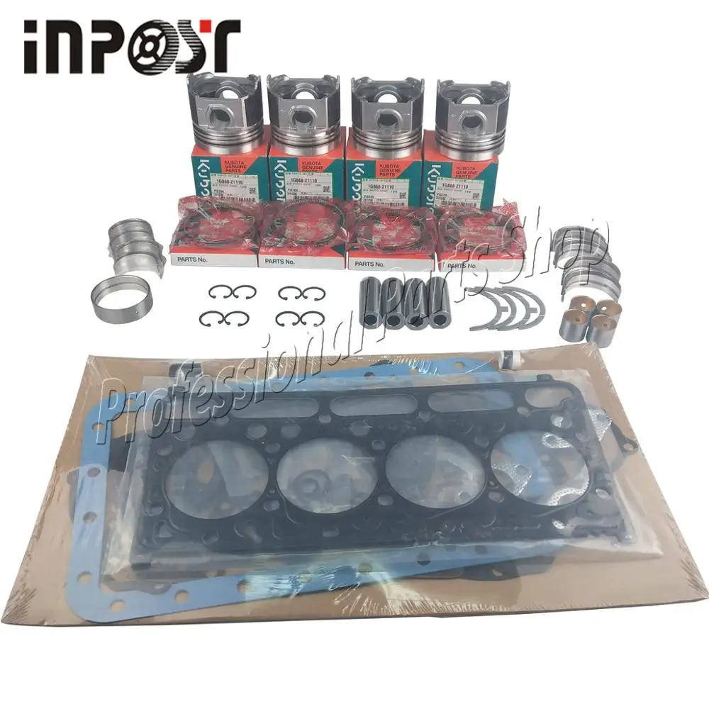 Новый капитальный Ремонтный комплект для двигателя kubota V2203 V2203B V2203T Bobcat 753 763 773| |