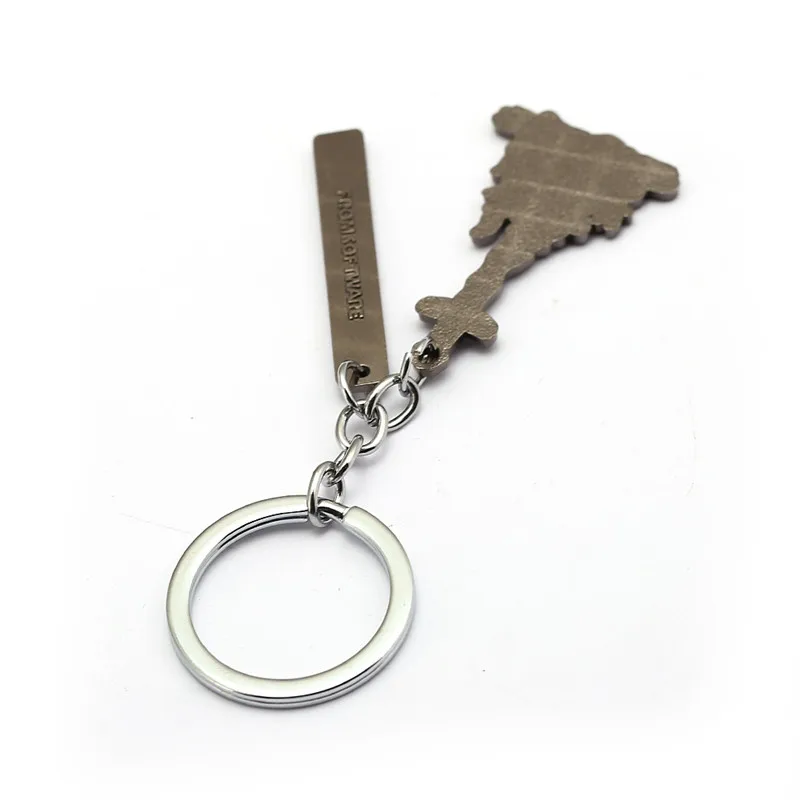 Новый брелок для ключей с логотипом игры Темные души металлический кулоном 2 шт.