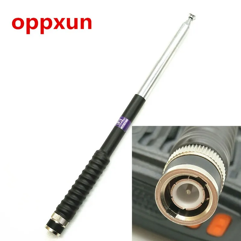 Совершенно новая телескопическая антенна OPPXUN BNC J NUODA VHF для Φ V80 ручное