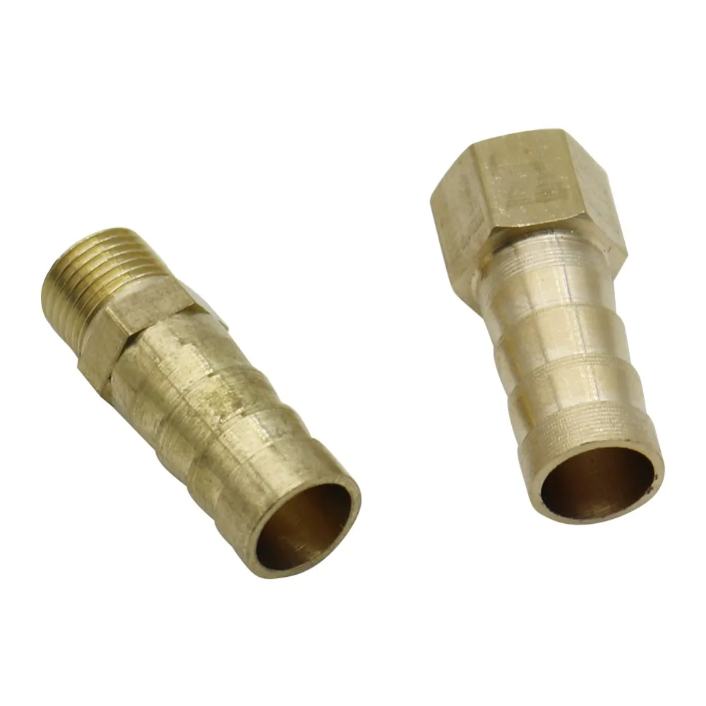 Латунный адаптер для аквариума с внутренней/наружной резьбой 1/8 дюйма на 6/8/10 мм
