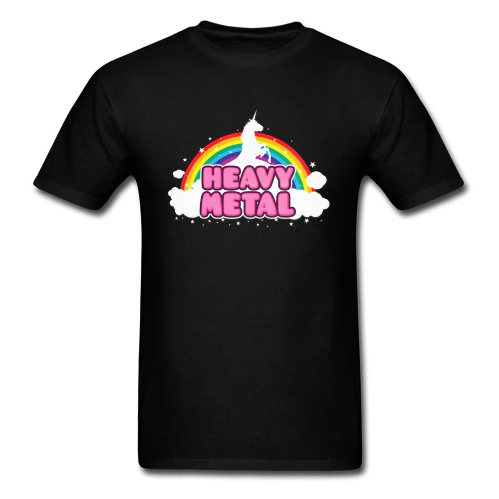 

Heavy Metal Unicorn Tops Rainbow Tees Man Tshirt Women T Shirt Black T-shirt Kawaii Cartoon Clothing Boyfriend Gift Shirts