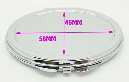 10 шт пустое овальное компактное зеркало DIY& ручная работа двустороннее карманное зеркало для макияжа