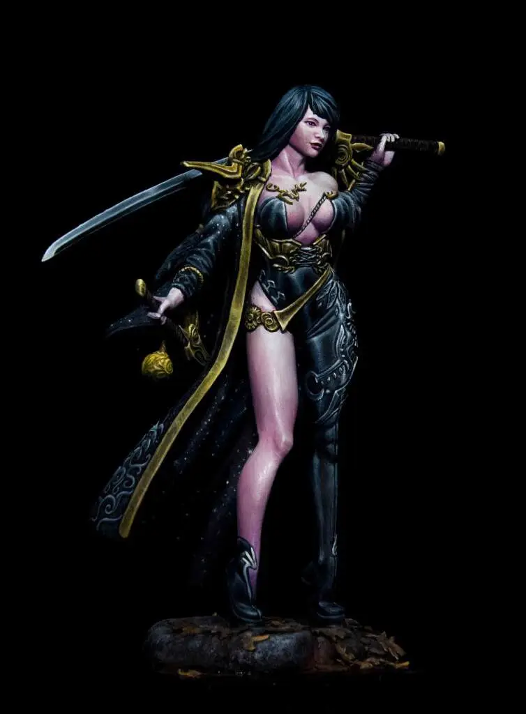 1/24 масштаб 75 мм неокрашенные смолы фигура лунный свет девушка resin figure resin figures | Наборы для сборки моделей -32859659374