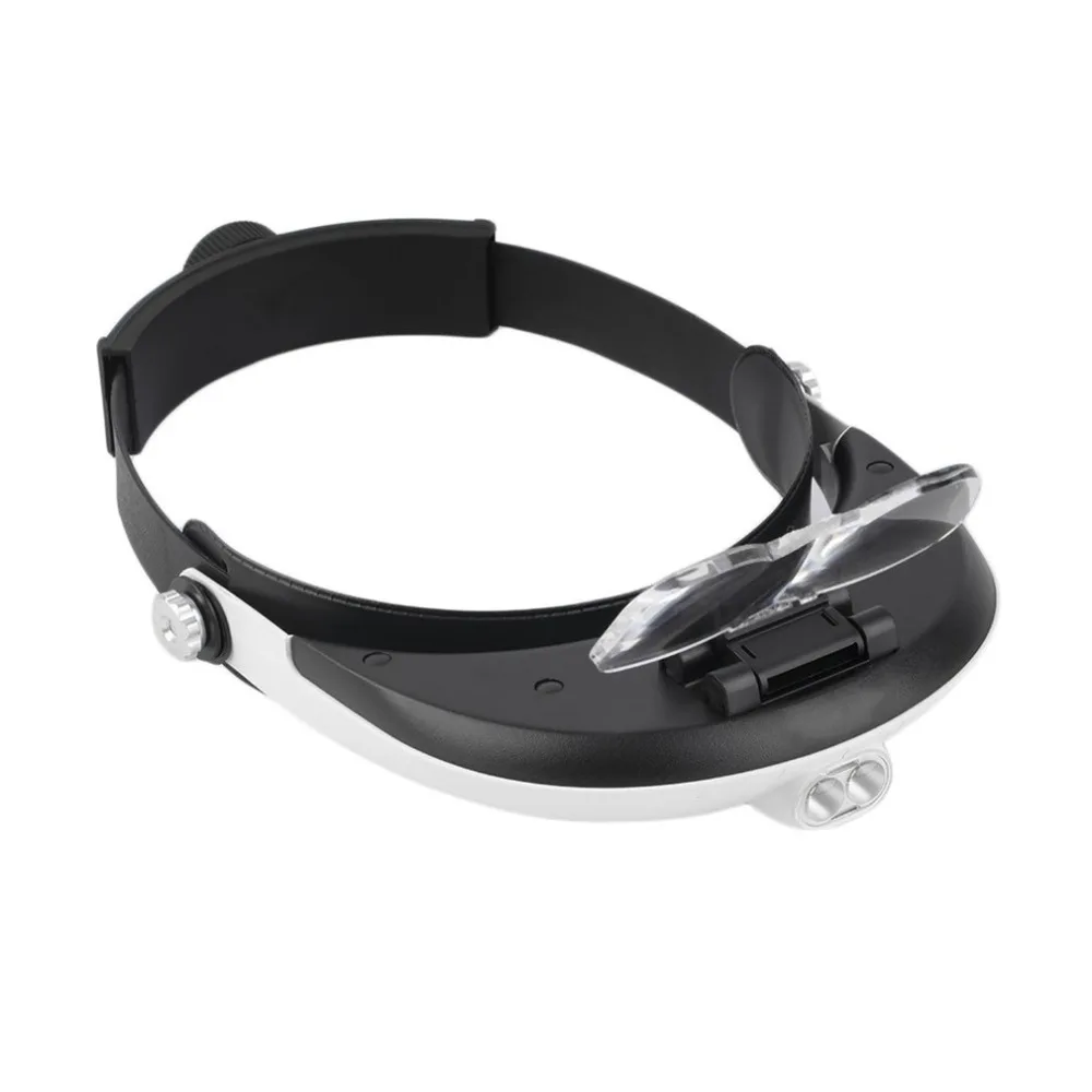 Лидер продаж 2 светодиодный повязка очки лупа с подсветкой один/Bi пластина 11