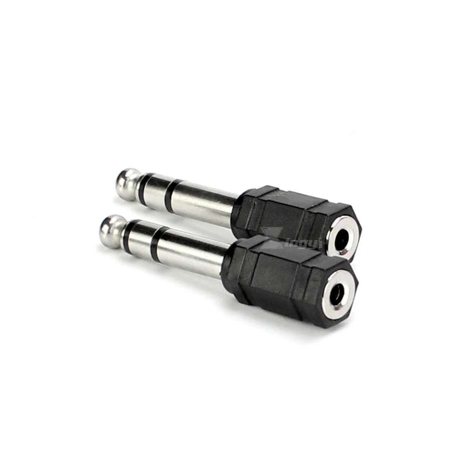 4 шт. стереоадаптер со штекером 6 5 мм 1/4 дюйма на гнездо 3 мм|3.5mm male to female|jack femalejack stereo