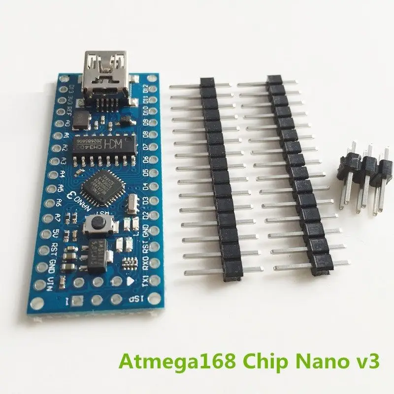 

1 шт. Nano V3.0 ATmega168 CH340G mini USB compatibile Arduino NANO NEW