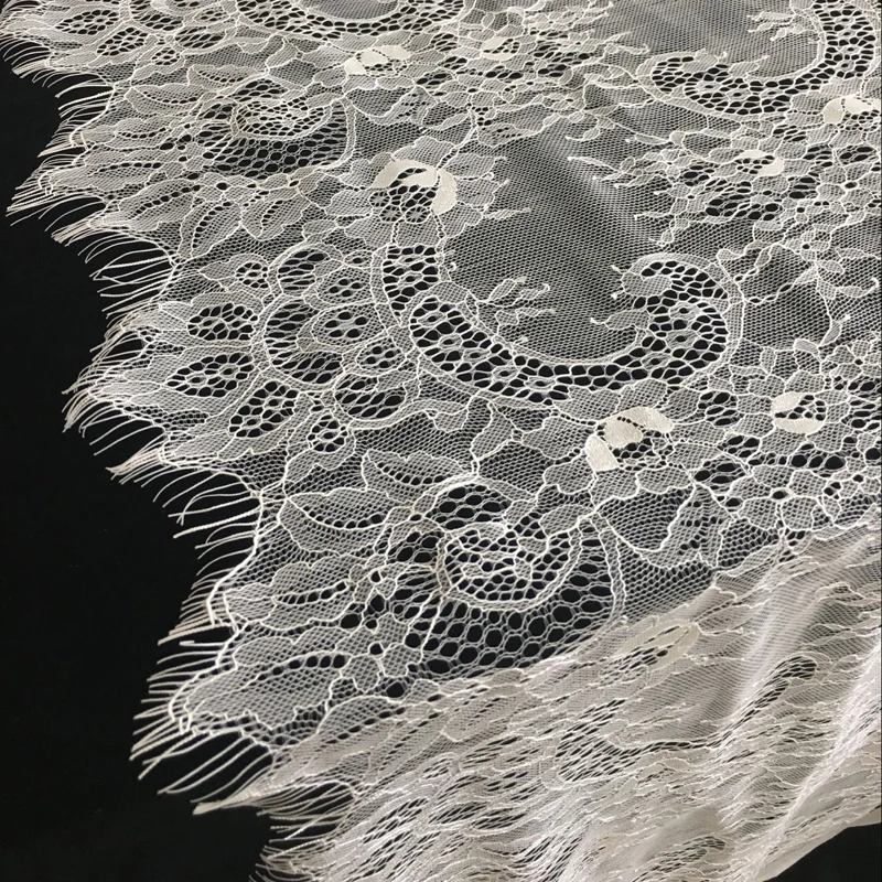Белая кружевная настольная дорожка, свадебное украшение, 44X300 см, бахрома по краям, Цветочная скатерть, украшение на день рождения, домашний текстиль