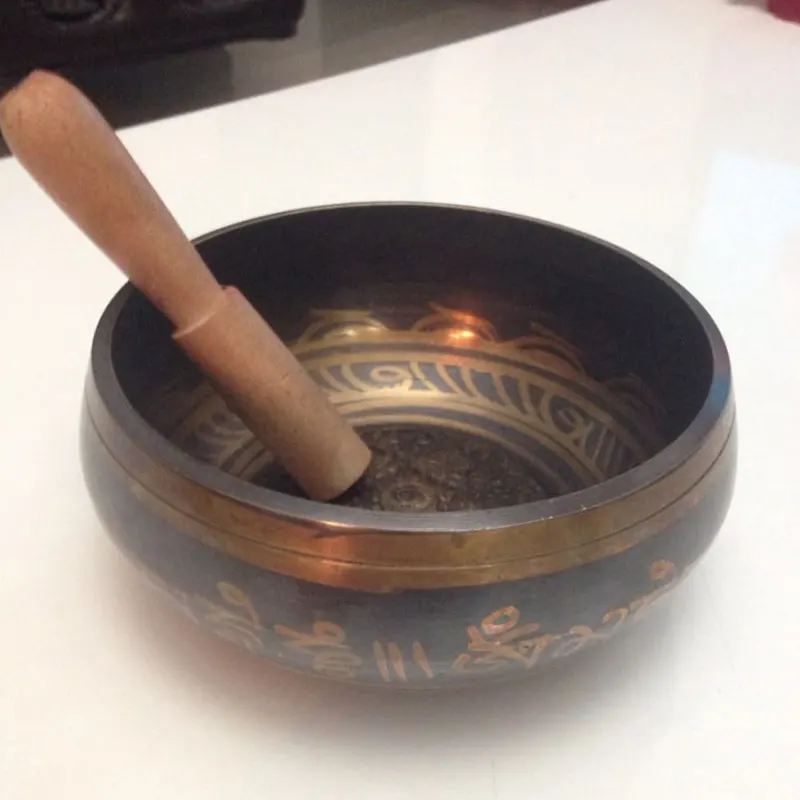 Непал чаша Поющая ручной гайкорезный металлическое ремесло Будды кольцо дверной