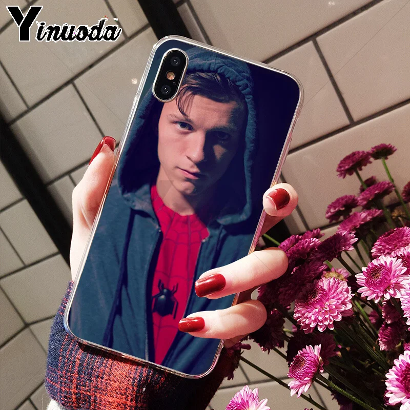 Yinuoda том Холланд новое поступление чехол для мобильного телефона Apple iPhone 8 7 6 6S Plus X