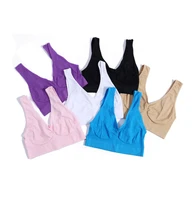 3 pcs set thin style comfortable tops women bust bra push up seamless sport bra sleeping running active underwear breathable