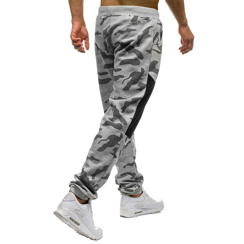 

Fashion Men Joggers Sweatpants Camouflage Pants Streetwear With Knee Patch Fitness Pants Drawstring Sweatpants Track Trousers