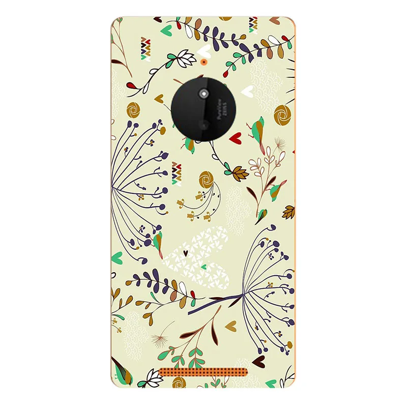 Чехол для Nokia Lumia 830 модная задняя крышка с цветочным рисунком жесткие чехлы