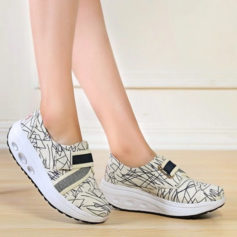Женская обувь для тенниса дышащая нескользящая на танкетке Zapatillas Deportivas Muje