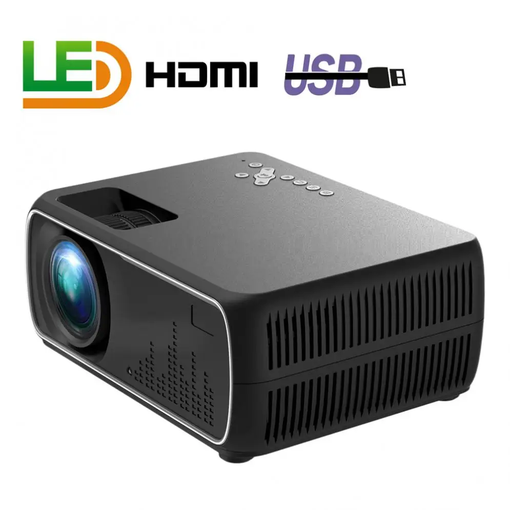 60 Вт 2200 лм 800x480P видеопроектор для домашнего кинотеатра светодиодный HD поддержка