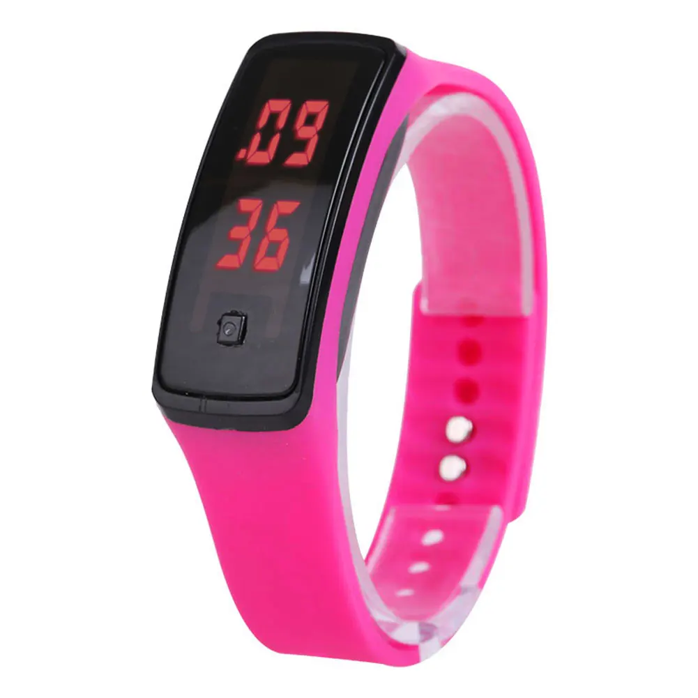 

Sport LED Women Men Watches Candy Color Silicone Rubber Touchscreen Digital Watches Bracelet Wrist Watch TT@88