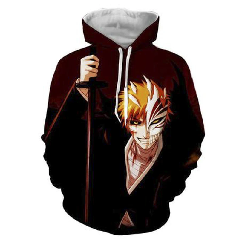 BH-026 Аниме Bleach 3D толстовки с принтом для женщин/мужчин с длинным рукавом повседневные толстовки с капюшоном уличная одежда худи в стиле хип-хоп модные Джемперы подарки - Цвет: BH-026